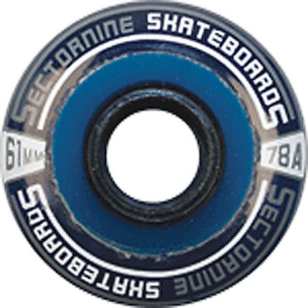 Sector 9 Nineballs Clear Blue Skateboard Wheels - 61mm 78a (Set of 4)