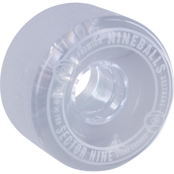 Sector 9 Nineballs Clear Smoke / White Skateboard Wheels - 64mm 78a (Set of 4)