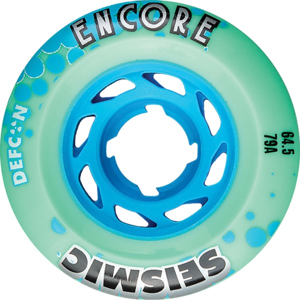Seismic Skate Systems Encore Mint Defcon Skateboard Wheels - 64.5mm 79a (Set of 4)