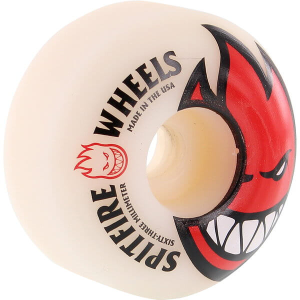 Spitfire Wheels Bighead Red / Black Skateboard Wheels - 63mm 99a (Set of 4)