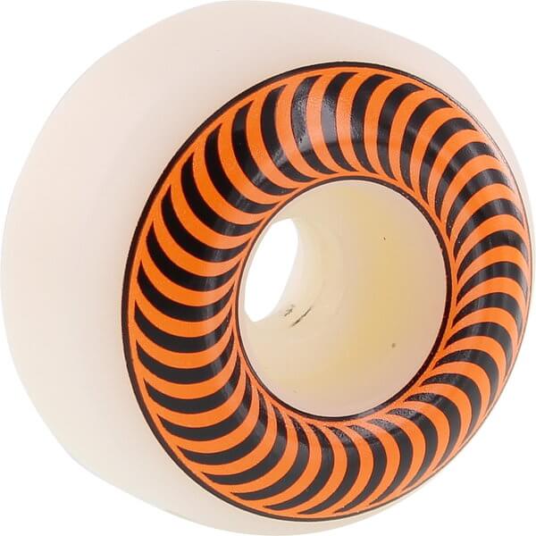 Spitfire Wheels Classics White / Orange Skateboard Wheels - 53mm 99a (Set of 4)