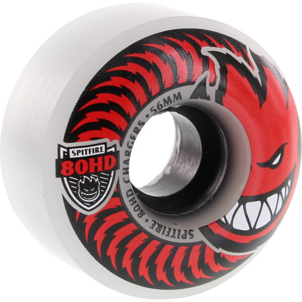 Spitfire Wheels 80HD Charger Classic Clear / Red Skateboard Wheels - 56mm 80a (Set of 4)