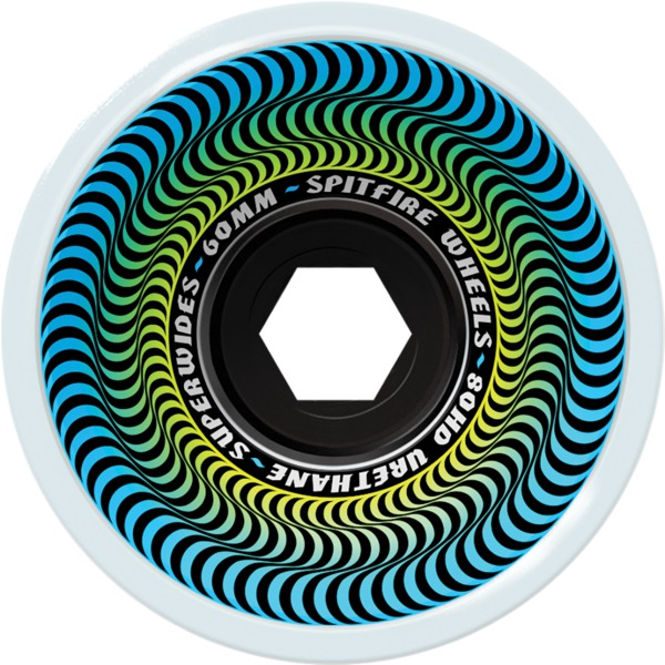 Spitfire Wheels 80HD Superwide Ice Grey Skateboard Wheels - 60mm 80a (Set of 4)