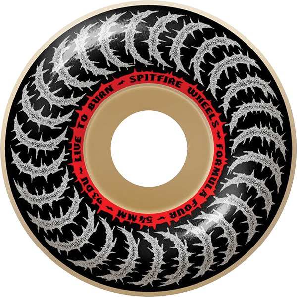 Spitfire Wheels Formula Four Classic Deathmask II Natural Skateboard Wheels - 54mm 93a (Set of 4) Spitfire Wheels Formula Four Classic Deathmask II Natural Skateboard Wheels - 54mm 93a (Set of 4)