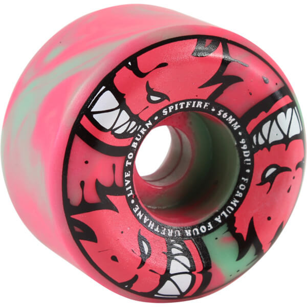 Spitfire Wheels Formula Four Conical Full Afterburner Mint / Pink