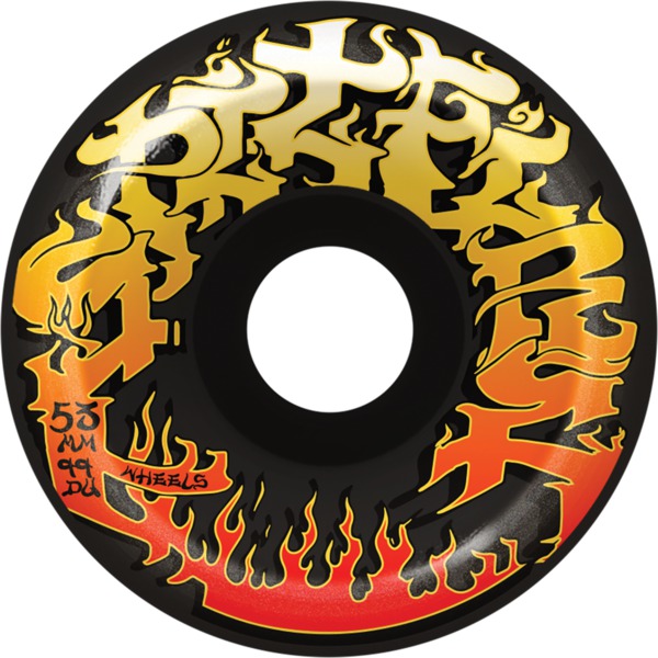 Spitfire Wheels Formula Four "Savie" Conical Full Black Skateboard Wheels - 53mm 99a (Set of 4)
