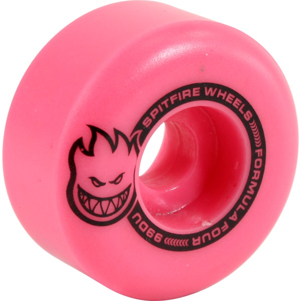 Spitfire Wheels Formula Four Tablets Lil Smokies Pink Skateboard Wheels - 50mm 99a (Set of 4)