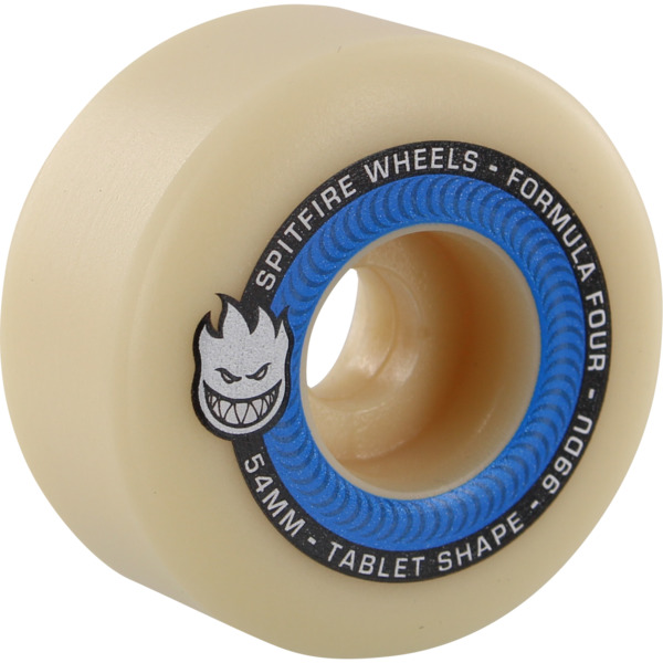 Spitfire Wheels Formula Four Tablets Natural / Blue Skateboard Wheels - 54mm 99a (Set of 4)