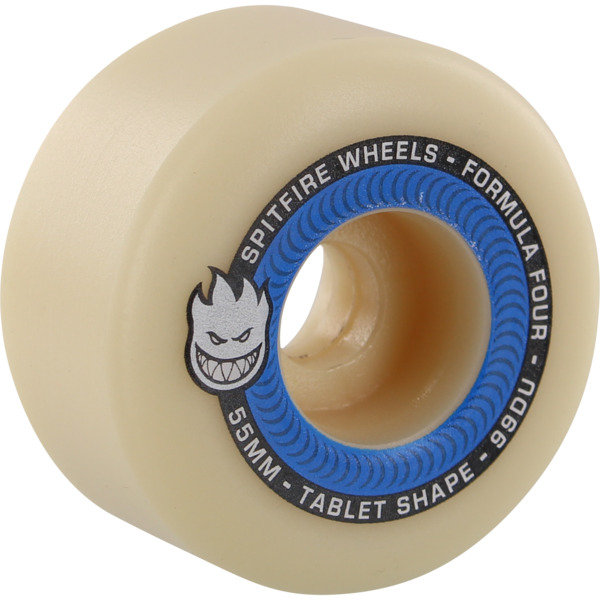 Spitfire Wheels Formula Four Tablets Natural / Blue Skateboard Wheels - 55mm 99a (Set of 4)