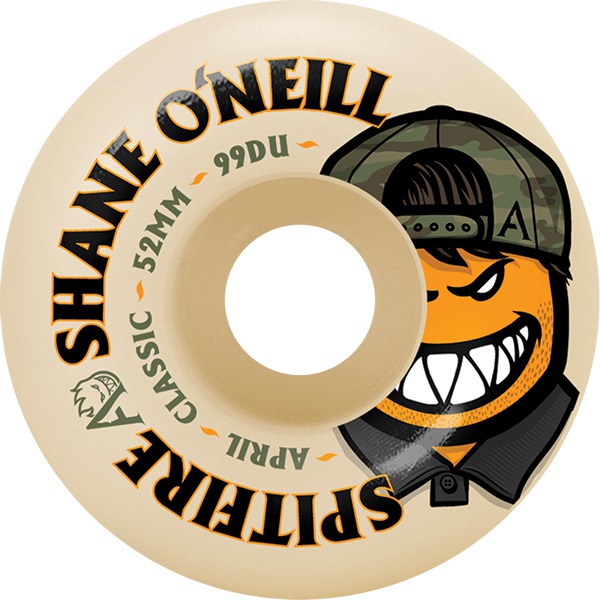 Spitfire Wheels Shane O'Neill Formula Four Classic April Natural Skateboard Wheels - 52mm 99a (Set of 4) Spitfire Wheels Shane O'Neill Formula Four Classic April Natural Skateboard Wheels - 52mm 99a (Set of 4)