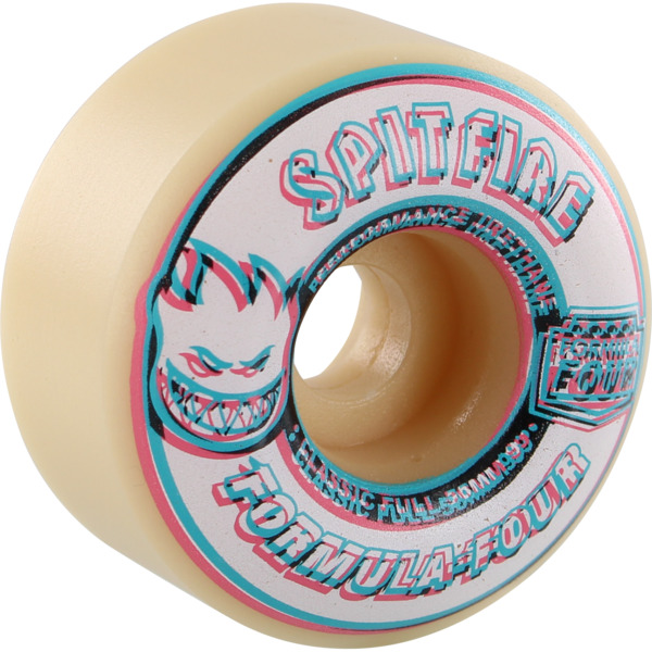 Spitfire Wheels Formula Four Classic Full Overlay Natural Skateboard Wheels - 56mm 99a (Set of 4)