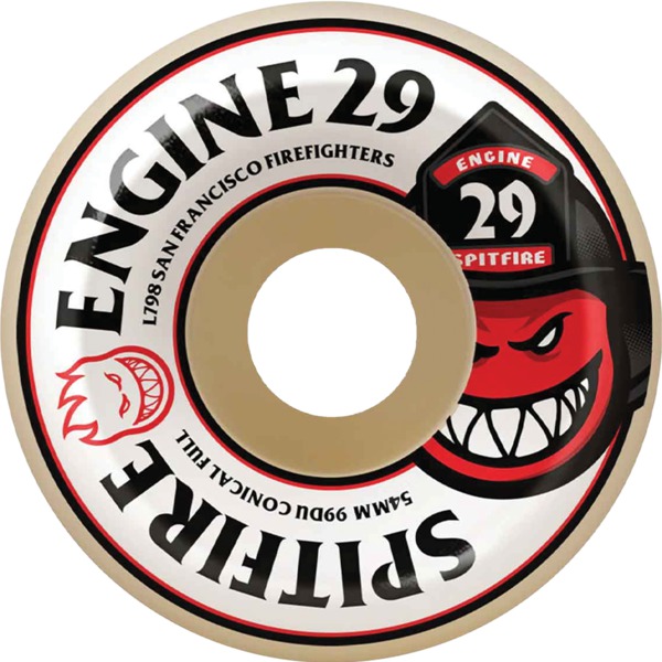 Spitfire Wheels Formula Four Conical Full Engine 29 SFFD Natural Skateboard Wheels - 54mm 99a (Set of 4)