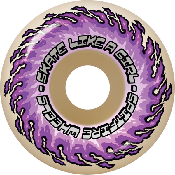 Spitfire Wheels Formula Four OG Classic Skate Like a Girl Natural / Purple Skateboard Wheels - 54mm 99a (Set of 4)