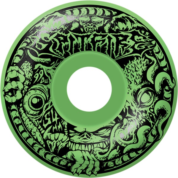 Spitfire Wheels Formula Four Radial Full Demon Gate Glow Skateboard Wheels - 54mm 99a (Set of 4)