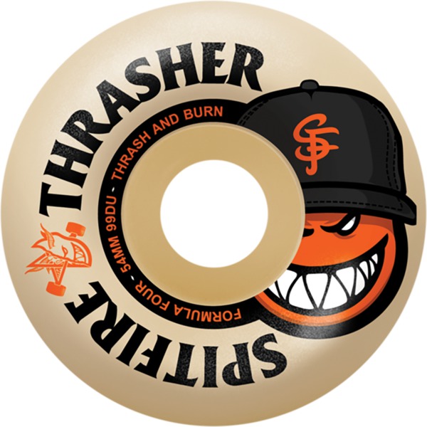 Spitfire Wheels Formula Four Radial Full The City Natural Skateboard Wheels - 54mm 99a (Set of 4)