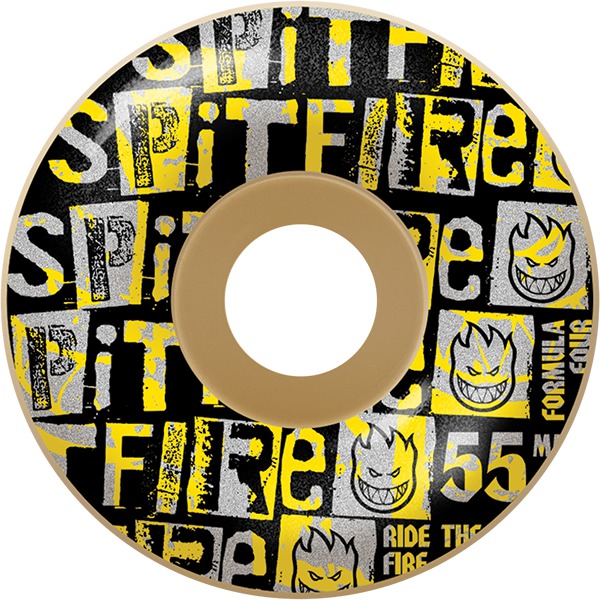 Spitfire Wheels Formula Four Radial Ransom Natural Skateboard Wheels - 55mm 99a (Set of 4) Spitfire Wheels Formula Four Radial Ransom Natural Skateboard Wheels - 55mm 99a (Set of 4)