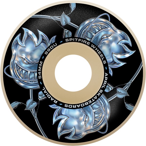 Spitfire Wheels Formula Four Radial Bighead Rose Natural Skateboard Wheels - 54mm 99a (Set of 4) Spitfire Wheels Formula Four Radial Bighead Rose Natural Skateboard Wheels - 54mm 99a (Set of 4)