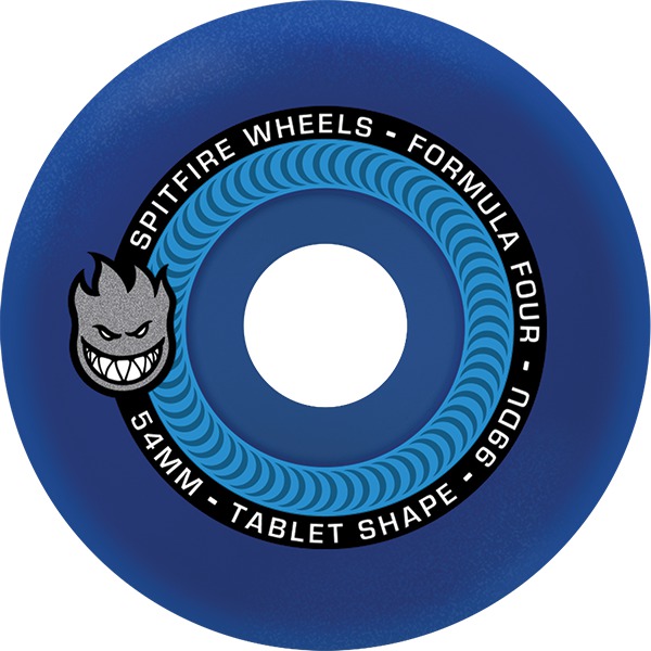 Spitfire Wheels Formula Four Tablet Ice Blue Skateboard Wheels - 54mm 99a (Set of 4) Spitfire Wheels Formula Four Tablet Ice Blue Skateboard Wheels - 54mm 99a (Set of 4)