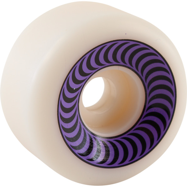 Spitfire Wheels O.G. Classics White / Purple Skateboard Wheels - 58mm 99a (Set of 4)