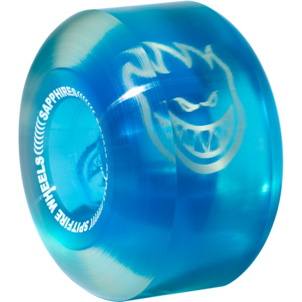 Spitfire Wheels Sapphire Cruiser Clear / Blue Skateboard Wheels - 56mm 90a (Set of 4)