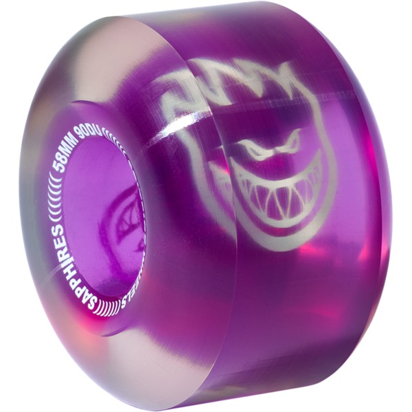 Spitfire Wheels Sapphire 90DU Clear / Purple Skateboard Wheels - 58mm 90a (Set of 4)