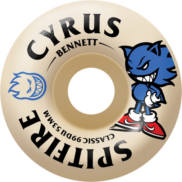 Spitfire Wheels Cyrus Bennett F4 Burn Squad Skateboard Wheels - 53mm 99a (Set of 4)