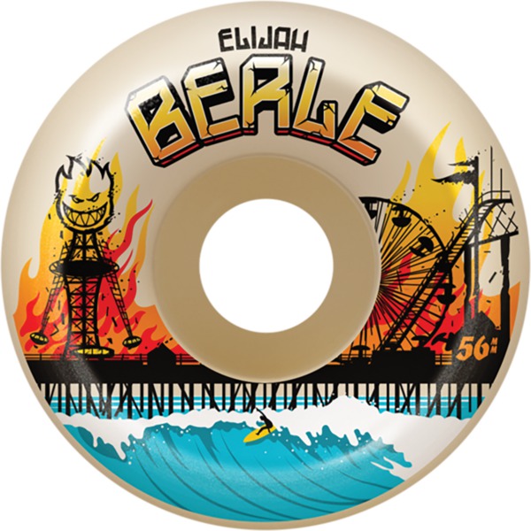 Spitfire Wheels Elijah Berle Formula Four OG Classic Heatwave Natural Skateboard Wheels - 56mm 99a (Set of 4)