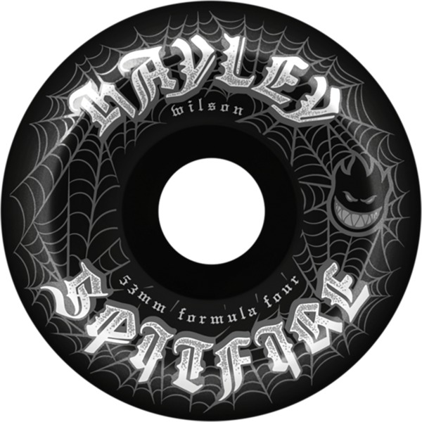 Spitfire Wheels Andrew Wilson Formula Four Conical Full Webbed Black Skateboard Wheels - 53mm 99a (Set of 4)