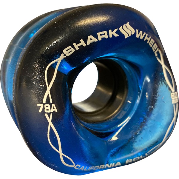 Shark Wheels California Roll Sapphire Skateboard Wheels - 60mm 78a (Set of 4)