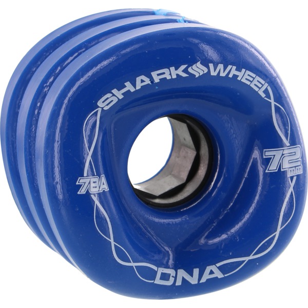 Shark Wheels DNA Ibiza Blue Skateboard Wheels - 72mm 78a (Set of 4)