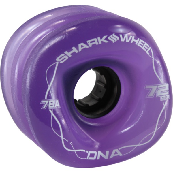 Shark Wheels DNA Solid Purple Skateboard Wheels - 72mm 78a (Set of 4)