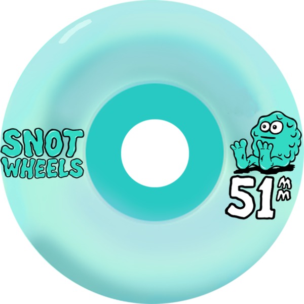 Snot Wheel Co. Team Teal Skateboard Wheels - 51mm 99a (Set of 4)