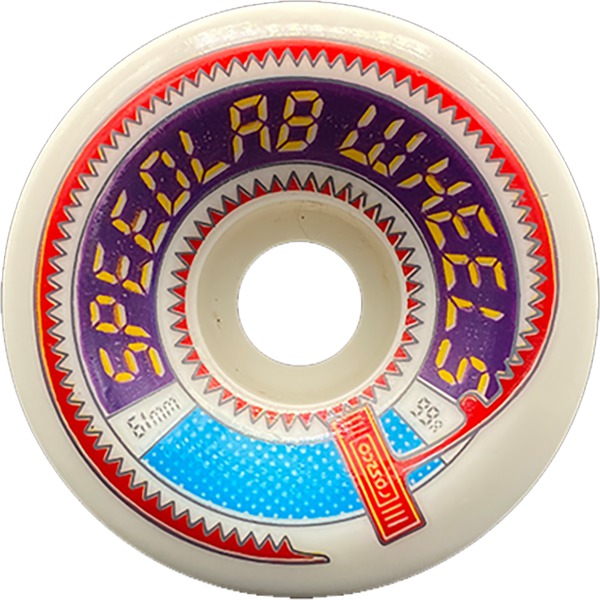 Speedlab Wheels Roszco Artist Series White Skateboard Wheels - 61mm 99a (Set of 4)