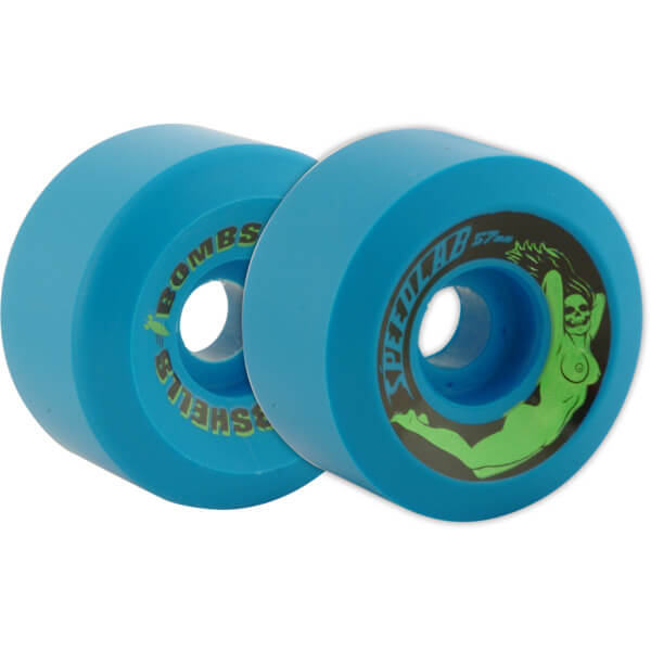 Speedlab Wheels Bombshells Blue Skateboard Wheels 57mm 99a (Set of 4)