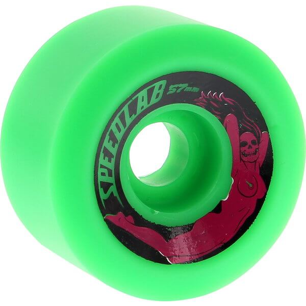 Speedlab Wheels Bombshells Green Skateboard Wheels - 57mm 99a (Set of 4)