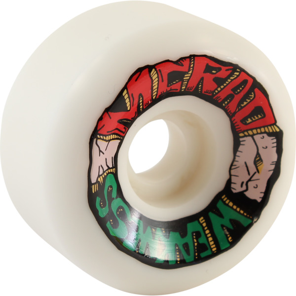 Speedlab Wheels Mcrad Weakness White Skateboard Wheels - 60mm 101a (Set of 4)