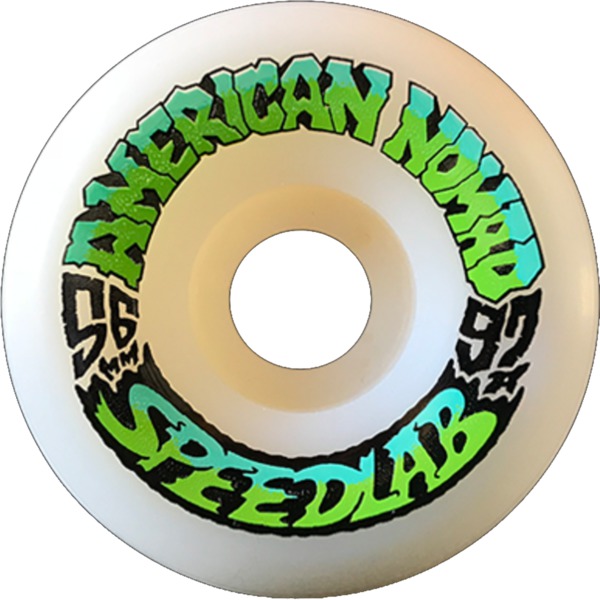 Speedlab Wheels Nomads Grass Stains Natural / Green Skateboard Wheels - 56mm 97a (Set of 4)