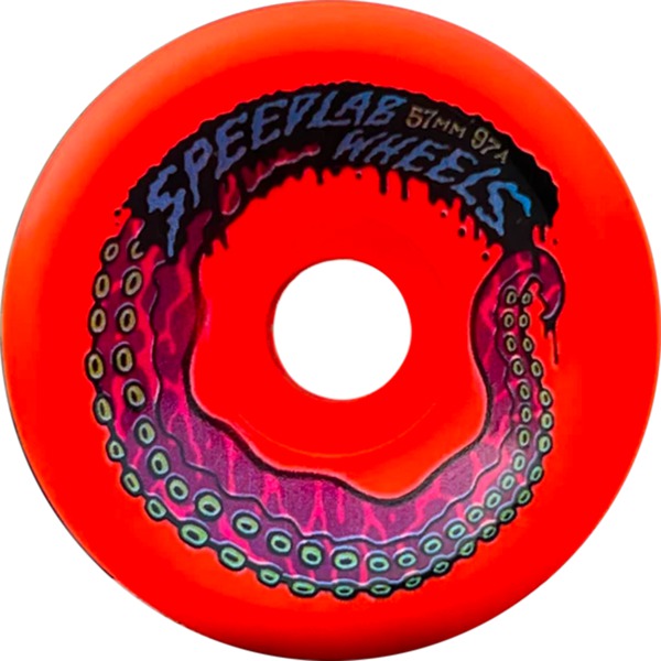 Speedlab Wheels Octo Red Skateboard Wheels - 57mm 97a (Set of 4)