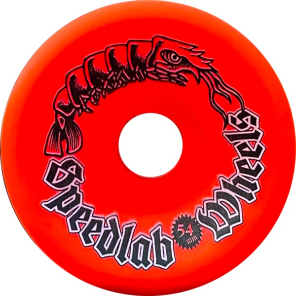 Speedlab Wheels Shrimp Red Skateboard Wheels - 54mm 97a (Set of 4)