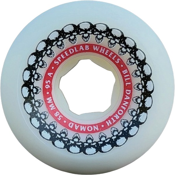 Speedlab Wheels Bill Danforth Nomad White Skateboard Wheels - 58mm 95a (Set of 4) Speedlab Wheels Bill Danforth Nomad White Skateboard Wheels - 58mm 95a (Set of 4)