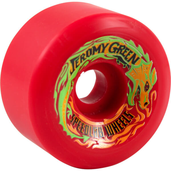 Speedlab Wheels Jeromy Green Pro Model Red Skateboard Wheels - 59mm 99a (Set of 4)