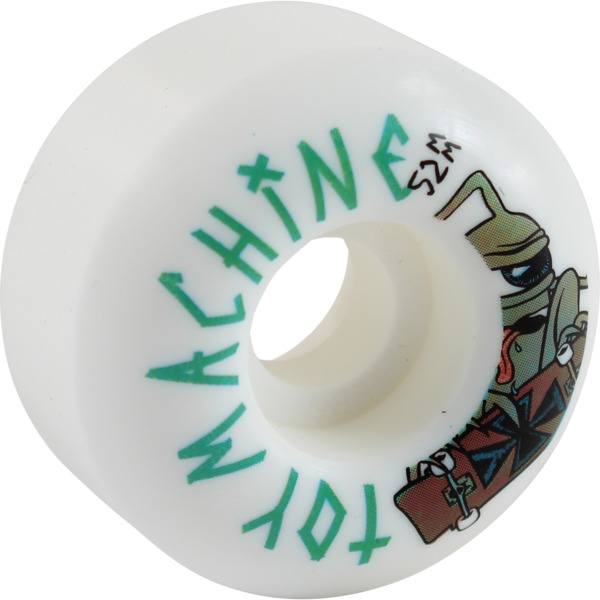Toy Machine Skateboards Sect Skater White Skateboard Wheels - 52mm 99a (Set of 4)