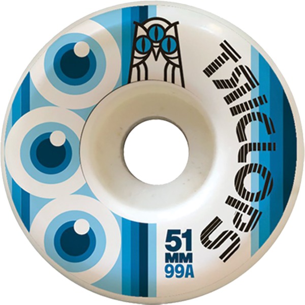 Triclops Skateboards Third Eye White Skateboard Wheels - 51mm 99a (Set of 4)