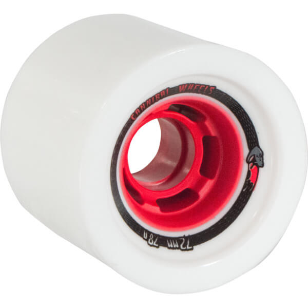 Venom Skateboards Cobra Core Cannibal White / Red Skateboard Wheels - 72mm 78a (Set of 4)