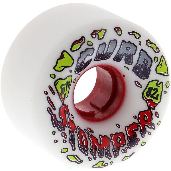 Venom Skateboards Curb Stompers White Skateboard Wheels - 61mm 82a (Set of 4)