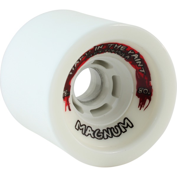 Venom Skateboards Hard In The Paint Magnum White Skateboard Wheels - 78mm 80a (Set of 4)