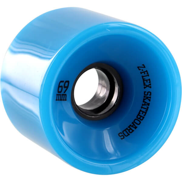 ZFlex Skateboards Longboard V2 Blue Longboard Skateboard Wheels 69mm