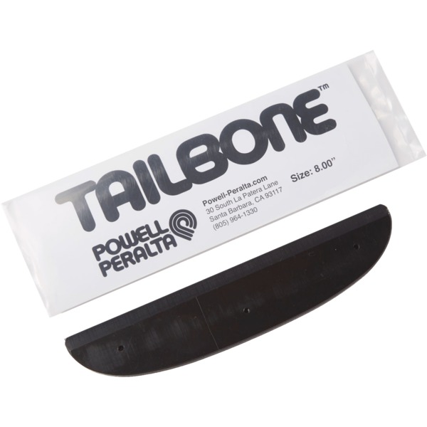 Powell Peralta Tailbone Black Skateboard Board Rails - 8"