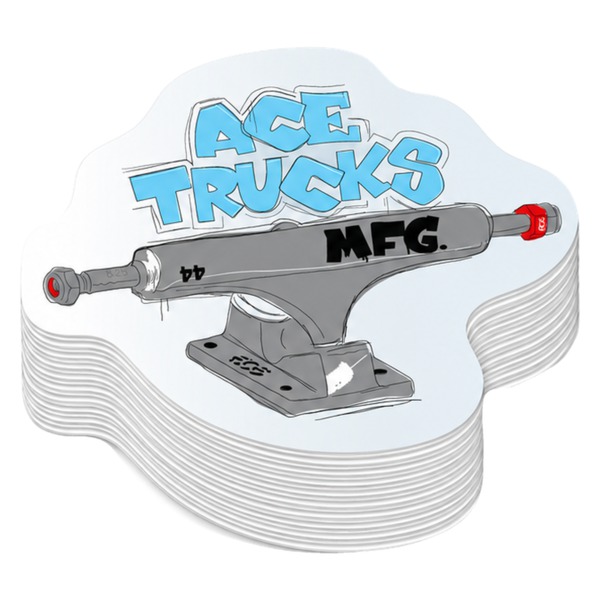 Ace Trucks MFG. 3.5" Sketch Skate Sticker Ace Trucks MFG. 3.5" Sketch Skate Sticker