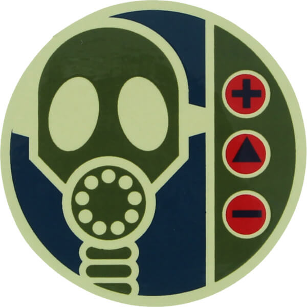 Alien Workshop Skateboards Gas Mask Skate Sticker